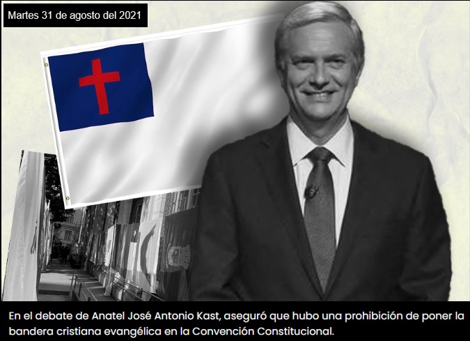 Kast y la bandera cristiana